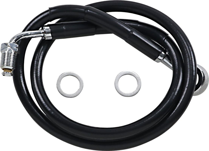 Extended Length Stainless Steel Brake Line Black For Harley Davidson FXLRS 1868 ABS 2020-2021
