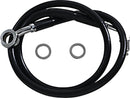 Extended Length Stainless Steel Brake Line Black For Harley Davidson FXLRS 1923 ABS 2022-2023