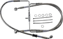 Extended Length Stainless Steel Brake Line Silver For Harley Davidson XL 1200 CX 2018-2020