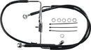 Extended Length Stainless Steel Brake Line Black For Harley Davidson XL 1200 CX 2018-2020