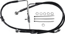Extended Length Stainless Steel Brake Line Black For Harley Davidson XL 1200 CX 2017
