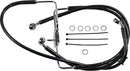 Extended Length Stainless Steel Brake Line Black For Harley Davidson XL 1200 CX 2019