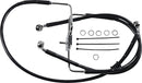 Extended Length Stainless Steel Brake Line Black For Harley Davidson XL 1200 CX 2020