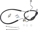 Extended Length Black Vinyl ABS Brake Line Kit Black