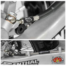 Stainless Steel Rear Brake Line Clear-Coated