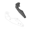 Relocation Bracket For Dakar 298 mm Front Disk Black For BMW G 450 X 2008-2011