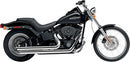 Speedster Slash Down Exhaust With Powerport Chrome