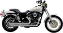 Speedster Slash Down Exhaust With Powerport Chrome Hd For Harley Davidson FXD 1340 1995-1998