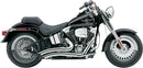 Speedster Shorts Swept Exhaust With Powerport Chrome For Harley Davidson FLS 1690 2012-2016