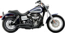Speedster Swept Exhaust With Powerport Black For Harley Davidson FXDB 1584 2012-2013