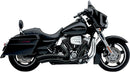 Speedster Swept Exhaust With Powerport Black For Harley Davidson FLHR 1584 2010-2011