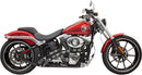 Radial Sweeper Exhaust Chrome With Black Heatshields