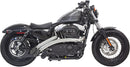 Radial Sweeper Exhaust Chrome For Harley Davidson XL 1200 C 2014-2016