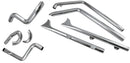 Fishtail True Dual Exhaust System Chrome - 30 Inch