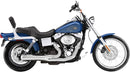 Road Rage 2-Into-1 Short Megaphone Exhaust System Chrome For Harley Davidson FXDXT 1450 2001-2003
