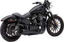 EL Diablo 2:1 Exhaust System Black For Harley Davidson XL50 1200 2007