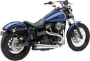 EL Diablo 2:1 Exhaust System Chrome / Black For Harley Davidson FXD 1584 2007-2010