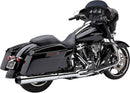 Powr-Flo 2:1 Exhaust System Black For Harley Davidson FLHR 1750 2017-2019