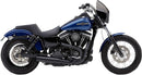 EL Diablo 2:1 Exhaust System Black For Harley Davidson FLD 1690 2012-2013