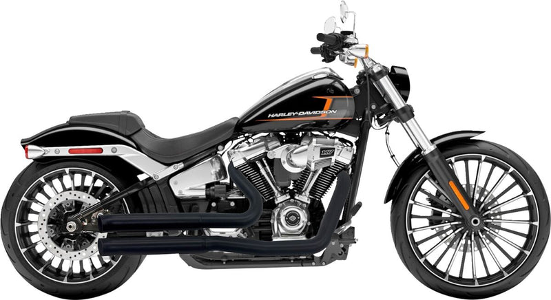 Pro-Street Exhaust System Black For Harley Davidson FLFB 1750 ABS 2018-2020