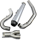 EL Diablo 2:1 Exhaust System Chrome For Harley Davidson FLSTC 1584 2007-2011