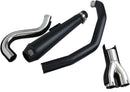 EL Diablo 2:1 Exhaust System Black For Harley Davidson FLST 1340 1987-1990