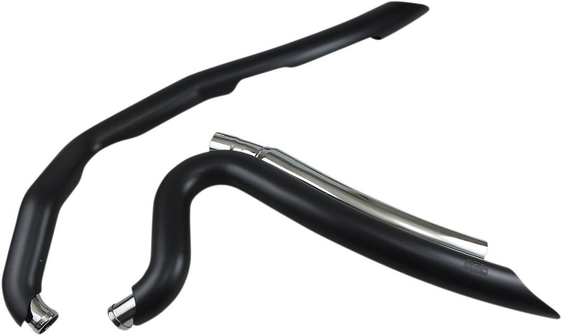 Speedster Swept Short Exhaust System Black / Chrome