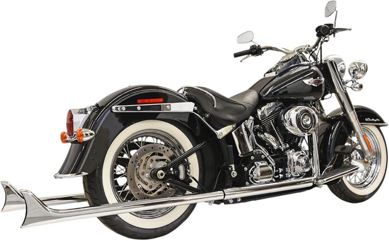 Fishtail True Dual Exhaust System Chrome