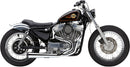 EL Diablo 2:1 Exhaust System Chrome For Harley Davidson XL 1200 C 1996-1998
