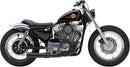 EL Diablo 2:1 Exhaust System Black For Harley Davidson XL 1200 C 1996-1998