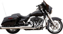 Exhaust System 2-1 Sidewinder Chrome With Black End Caps