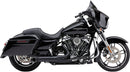 Turn Out 2-Into-1 Exhaust System Black For Harley Davidson FLHR 1750 ABS 2022