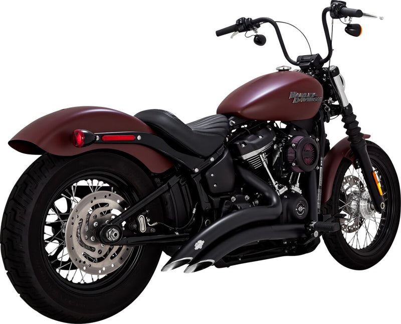Big Radius Exhaust System Black For Harley Davidson FXST 1750 ABS 2021