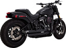 Big Shots Staggered 2-into-2 Exhaust System Black For Harley Davidson FXST 1750 ABS 2021