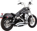 Big Radius Exhaust System Chrome For Harley Davidson FXDWGI 1450 EFI 2006