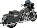 Megaphone Slip-On Mufflers Chrome For Harley Davidson FLHR 1340 1995-1998