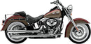 Slip-On 3 Inch Mufflers Chrome For Harley Davidson FLS 1690 2012-2014