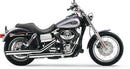 Slashcut Slip-On 3 Inch Mufflers Chrome For Harley Davidson FXD 1450 2005