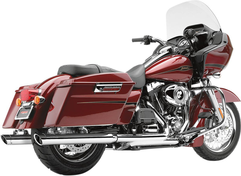 Slip-On 3 Inch Mufflers Chrome For Harley Davidson FLHR 1340 1995-1998