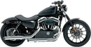 Slashcut Slip-On 3 Inch Mufflers Chrome For Harley Davidson XL 1200 C 2004-2013