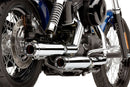 RPT Slip-On 3 Inch Mufflers Chrome For Harley Davidson FLD 1690 2012-2013
