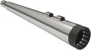 DNT Megaphone Slip-On Mufflers Chrome With Tuned Baffle Black End Cap - 4 Inch