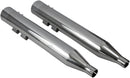 Muffler Straight Can Chrome With Tuned Baffle Chrome End Cap - 4 Inch