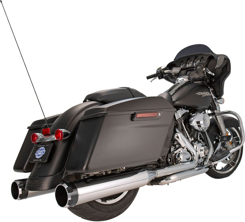 Muffler 4.5" Slip-On MK45 Black Contrast Cut Thruster End Cap-Chrome Body Finish | Vendor
