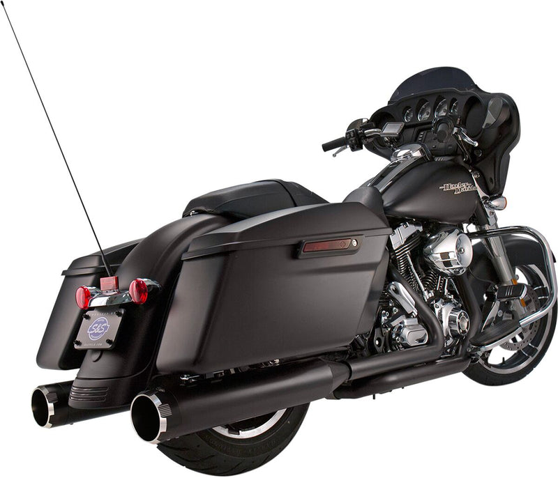 Muffler 4.5" Slip-On MK45 Black Contrast Cut Thruster End Cap-Jet-Hot Black Body Finish | Vendor