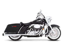 Muffler Slip-On 4 Inch Duals Chrome With Black End Caps For Harley Davidson FLHR 1340 1995-1998