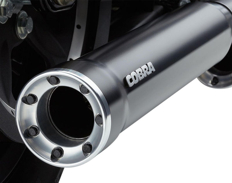 RPT Slip-On 3 Inch Mufflers Black For Harley Davidson XL 1200 C 2004-2013