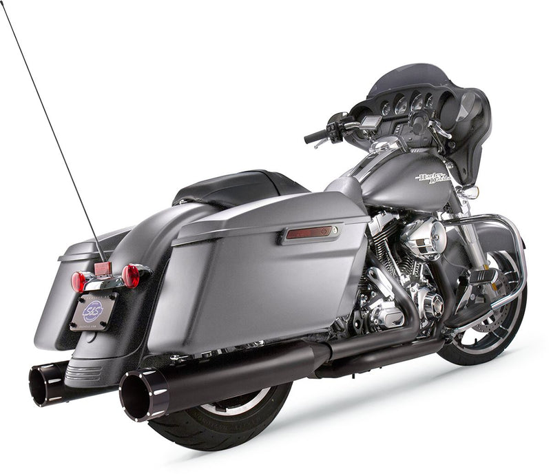 Muffler 4.5" Slip-On MK45 Black Contrast Cut Tracer End Cap-Jet-Hot Black Body Finish | Vendor