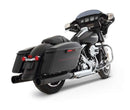 Muffler Slip-On 4 Inch Duals Black With Black End Caps For Harley Davidson FLHR 1750 ABS 2020-2022