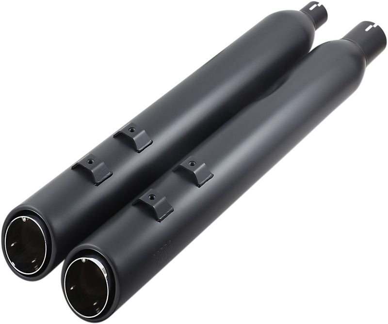 909 Uppercut Slip-On Mufflers Black For Harley Davidson FLHR 1750 2017-2019